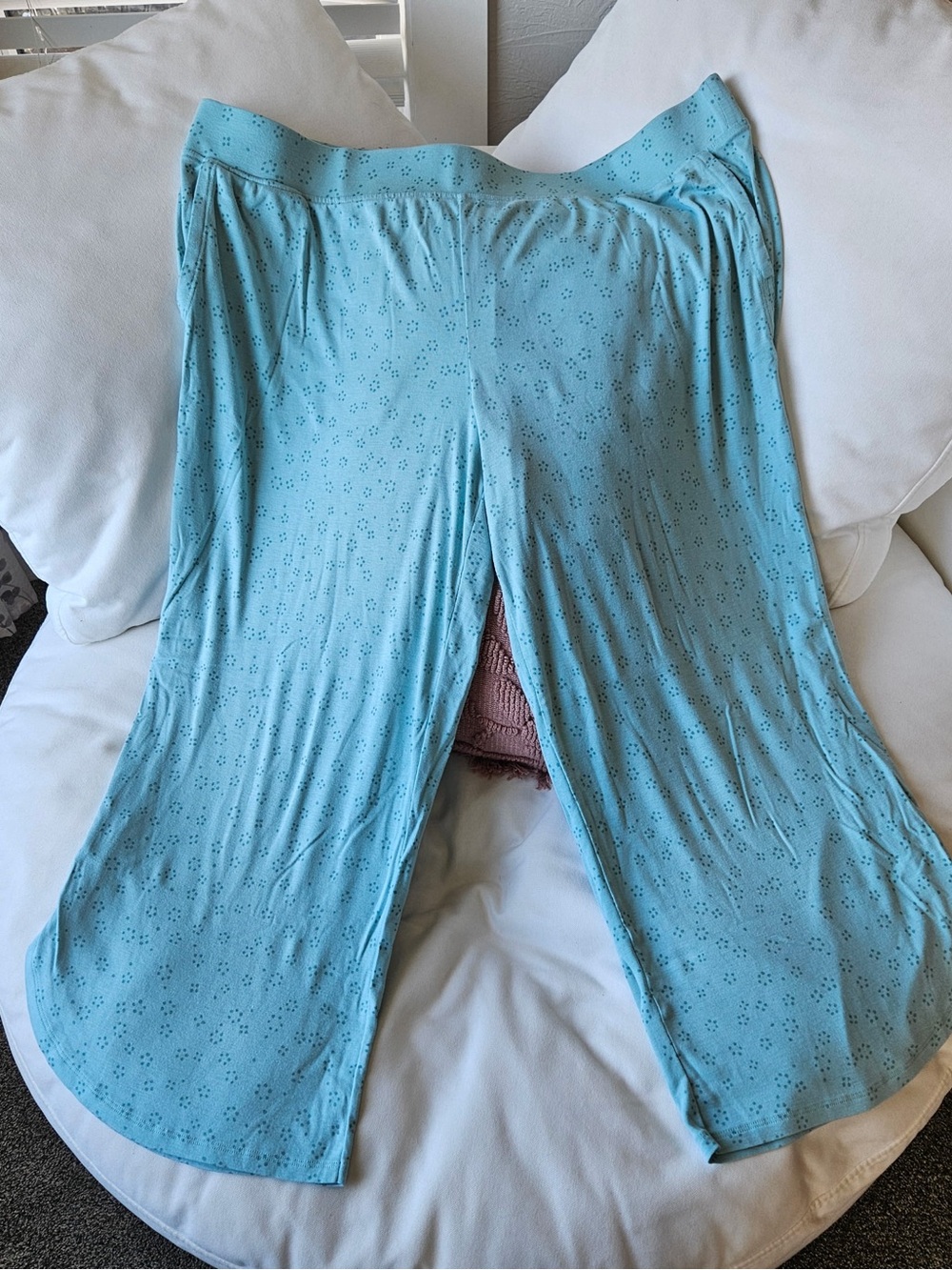 L.L.Bean Mint Green/Blue Lounge Pants